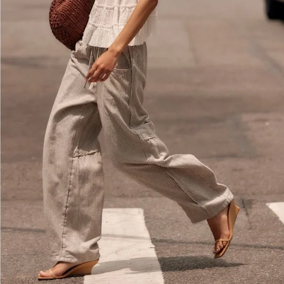 Free People Something good pull on barrel pants - Picture 2 of 3